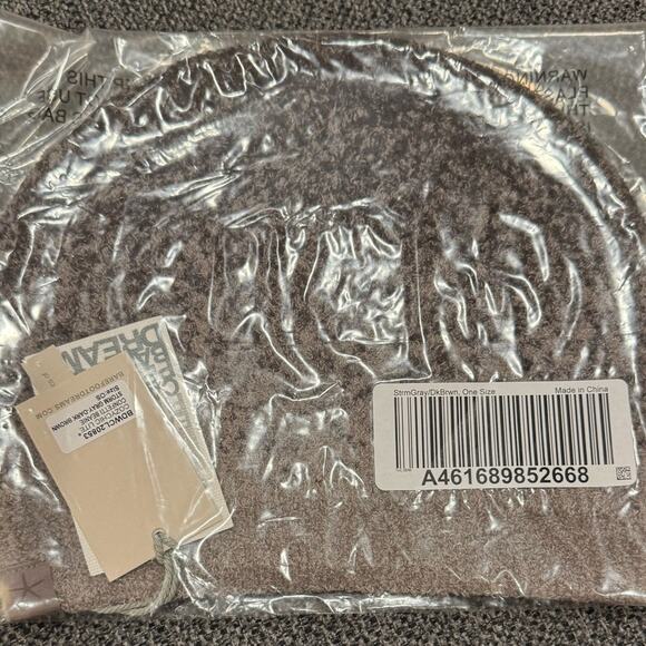 Barefoot Dreams CozyChic Lite Confetti Beanie - Storm Gray/Dark Brown NWT main image 3